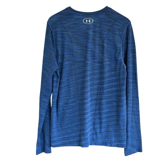 Under Armour Mens Blue Gray Long Sleeve Fitted Shirt Size Large - Picture 5 of 5